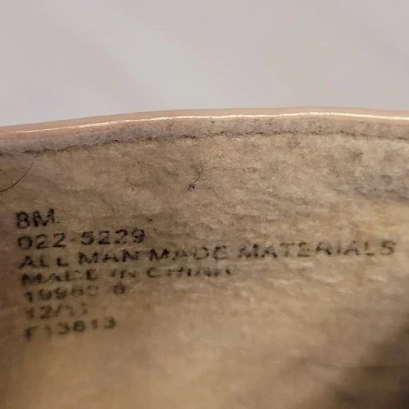 City Streets Pink Beige Tan High Heel Women's Closed Toe Shoes Pumps Size 8M - Picture 6 of 9